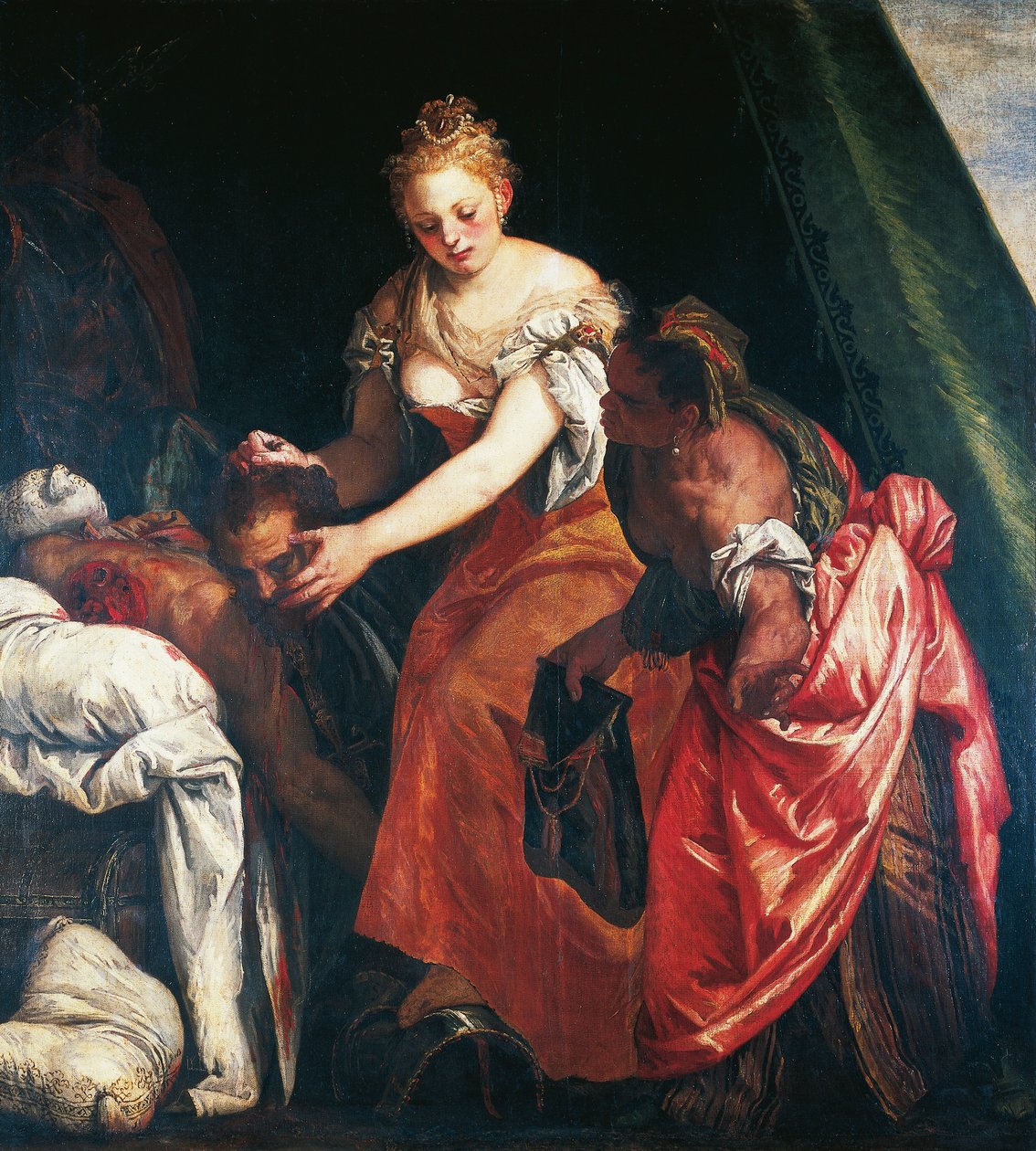 Judith Holofernesin pään kanssa (öljy kankaalle) tekijältä (1528 88) Veronese