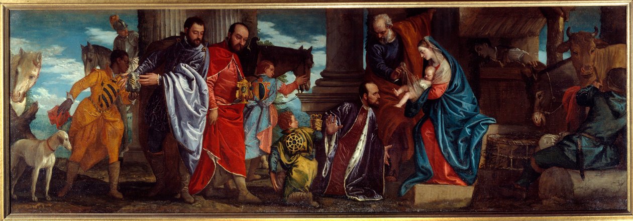 Paolo Caliari dit Paolo Veronese (1528-1588) Maalaus Taikaiden palvonta 1500-luvun su. 1,34x2,94 m Lyon, Kuvataidemuseo tekijältä Veronese