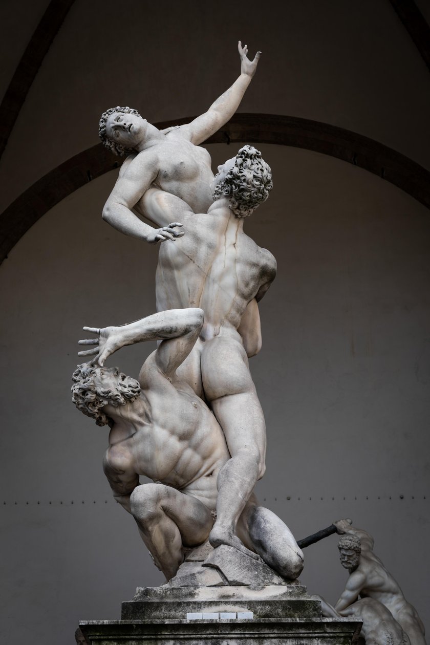 Proserpinan raiskaus, Giambolognan renessanssipatsas, Firenze, Italia, Eurooppa, 2021 (kuva) (kuva) tekijältä (1529 1608) Giambologna