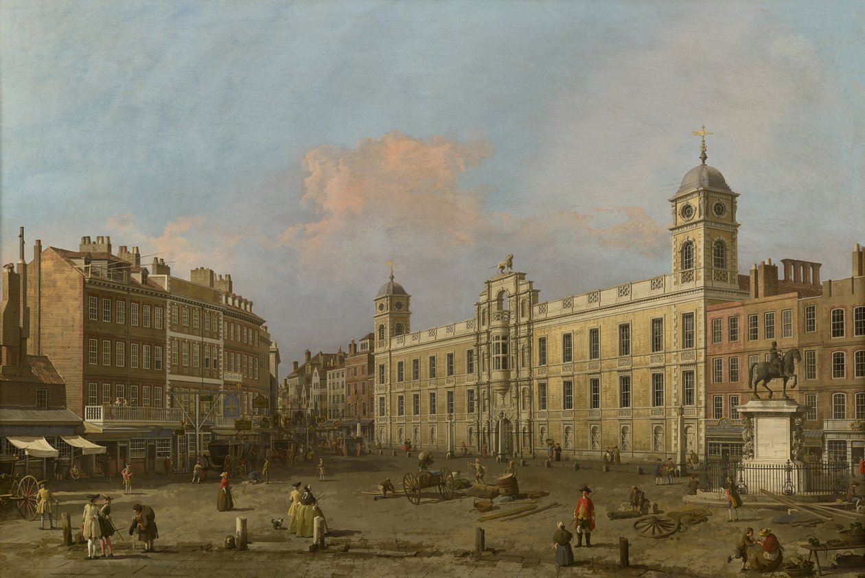 Lontoo, näkymä Northumberland Housesta itään päin tekijältä Canaletto