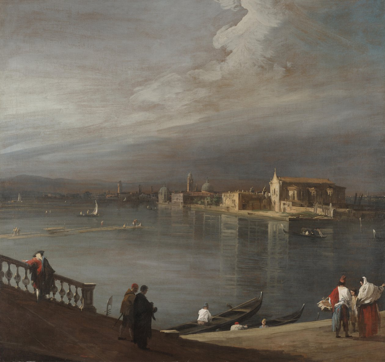 San Cristoforo, San Michele ja Murano Fondamenta Nuovesta, Venetsiasta tekijältä Canaletto