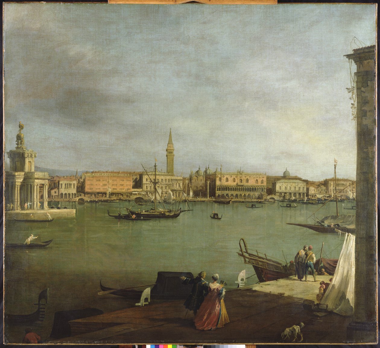 Bacino di San Marco pohjoiseen päin (öljy kankaalle) tekijältä (1697 1768) Canaletto