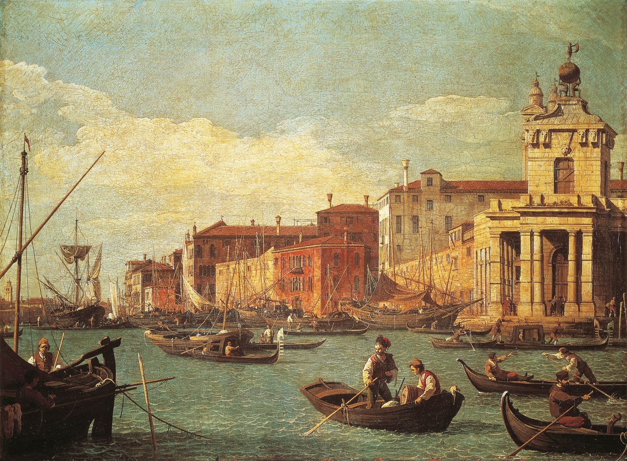 Custom House ja Giudecca-kanava tekijältä (1697 1768) Canaletto