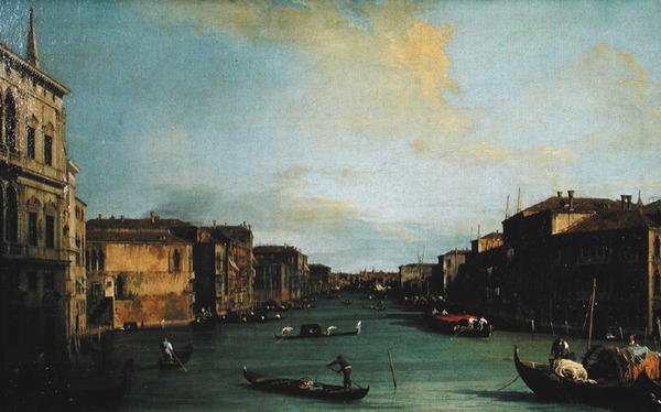 View ng The Grand Canal mula sa Rialto Bridgefinn tekijältä Canaletto