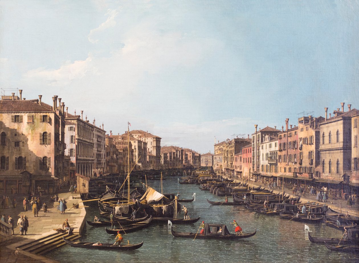 Näkymä Venetsiaan Canal Grandelta tekijältä (1697 1768) Canaletto