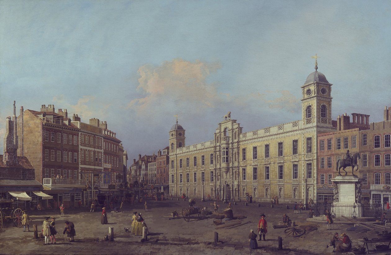 Lontoo, näkymä Northumberland Housesta itään päin tekijältä Canaletto