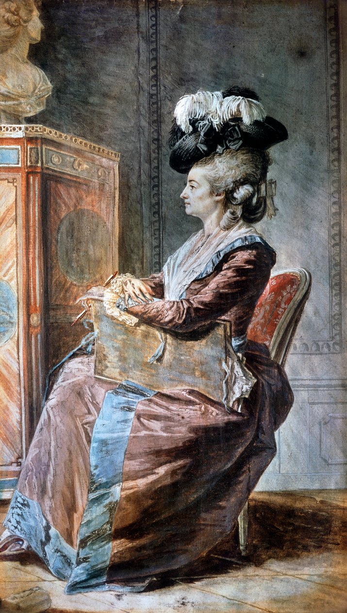Suunnittelija, Louis de Carmontelle (1717-1806), piirustus. tekijältä Carmontelle