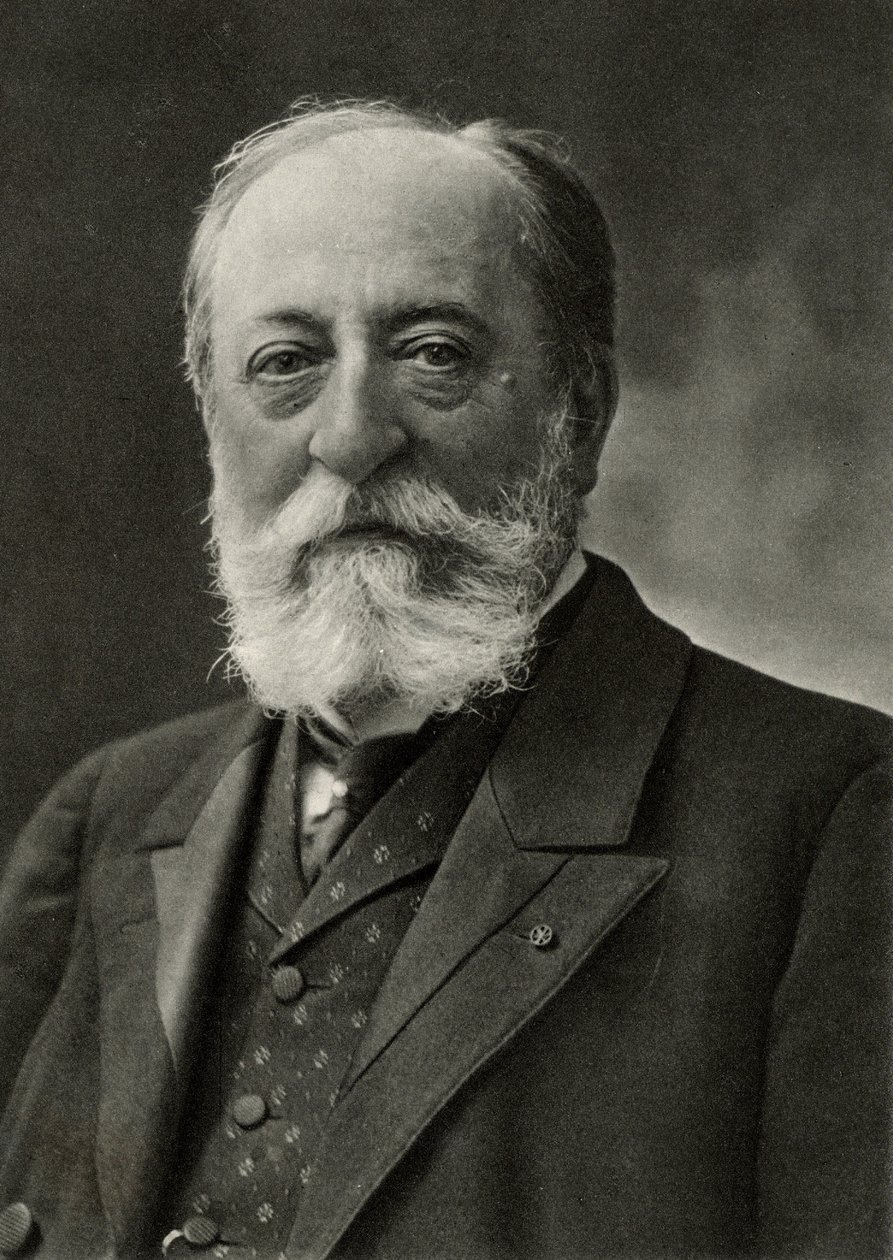Camille Saint Saens (Saint-Saens) (1835-1921) ranskalainen säveltäjä ja urkuri (m/v kuva) tekijältä (1820 1910) Nadar