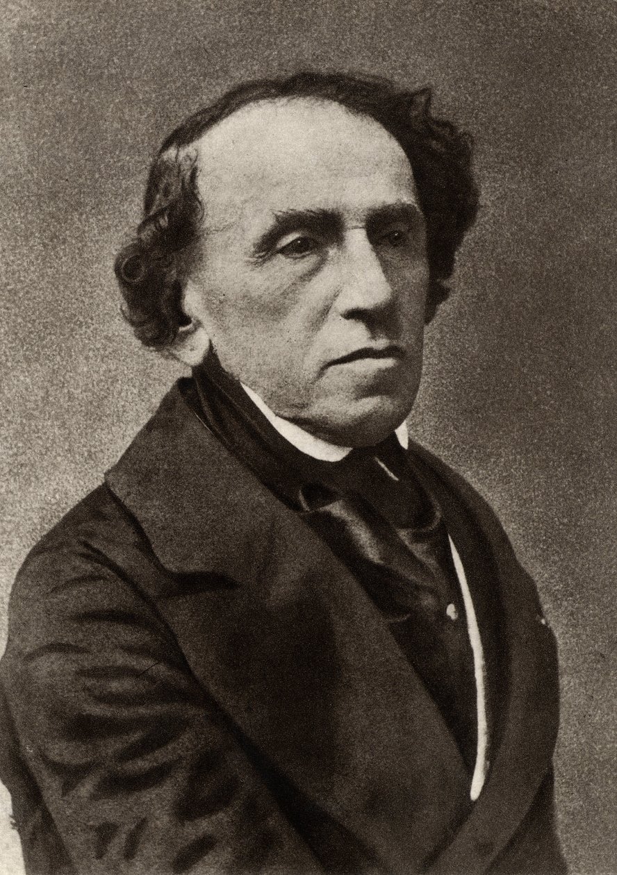 Giacomo Meyerbeer (1791-1864) (Jakob Liebmann Beer) Saksalainen säveltäjä, joka asettui Pariisiin ja vakiinnutti itsensä ranskalaisen suuren oopperan eturivin säveltäjänä (m/v kuva) tekijältä (1820 1910) Nadar
