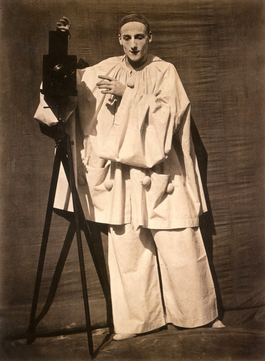 Mime Debureau Pierrot valokuvaajana tekijältä (1820 1910) Nadar
