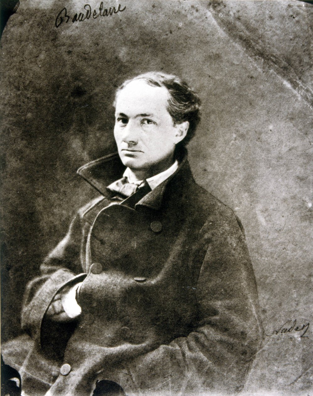 Charles Baudelaire (1821 - 1867) - kirjoittanut Nadar tekijältä Nadar