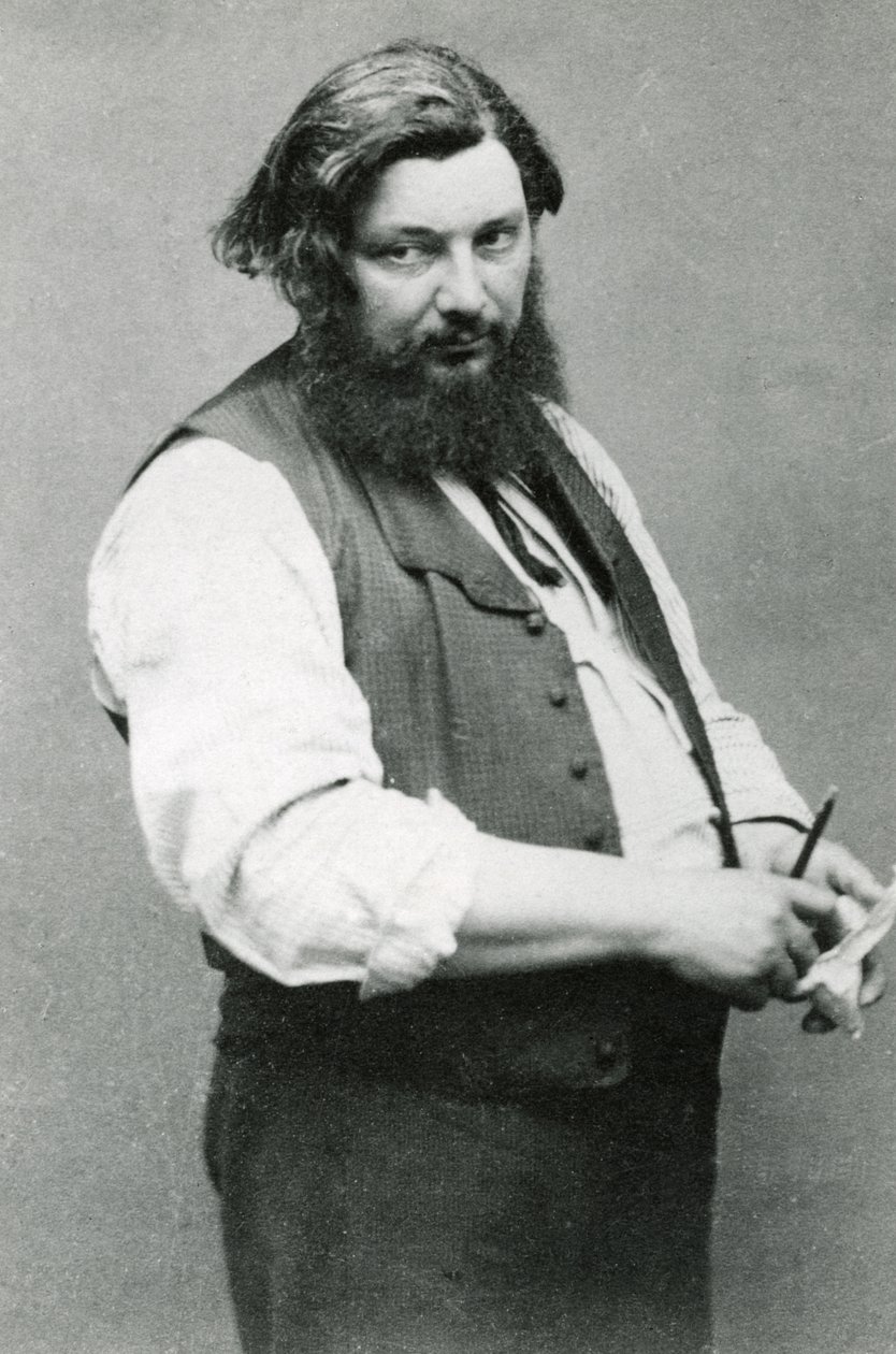 Gustave Courbet (s/w valokuva) tekijältä (1820 1910) Nadar