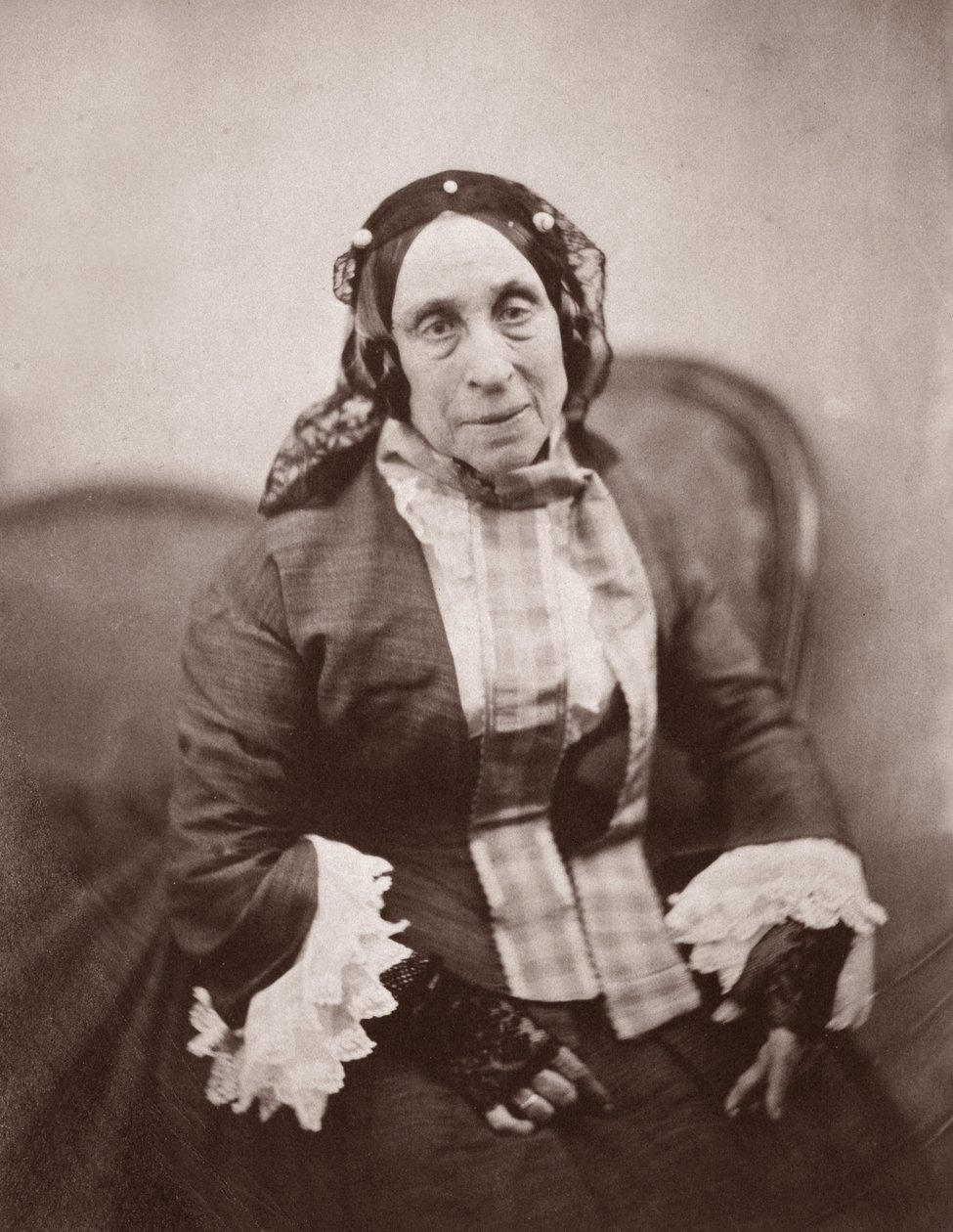 Madame Desbordes Valmoren muotokuva (Marceline Felicite Josephine Desbordes-Valmore tekijältä Nadar