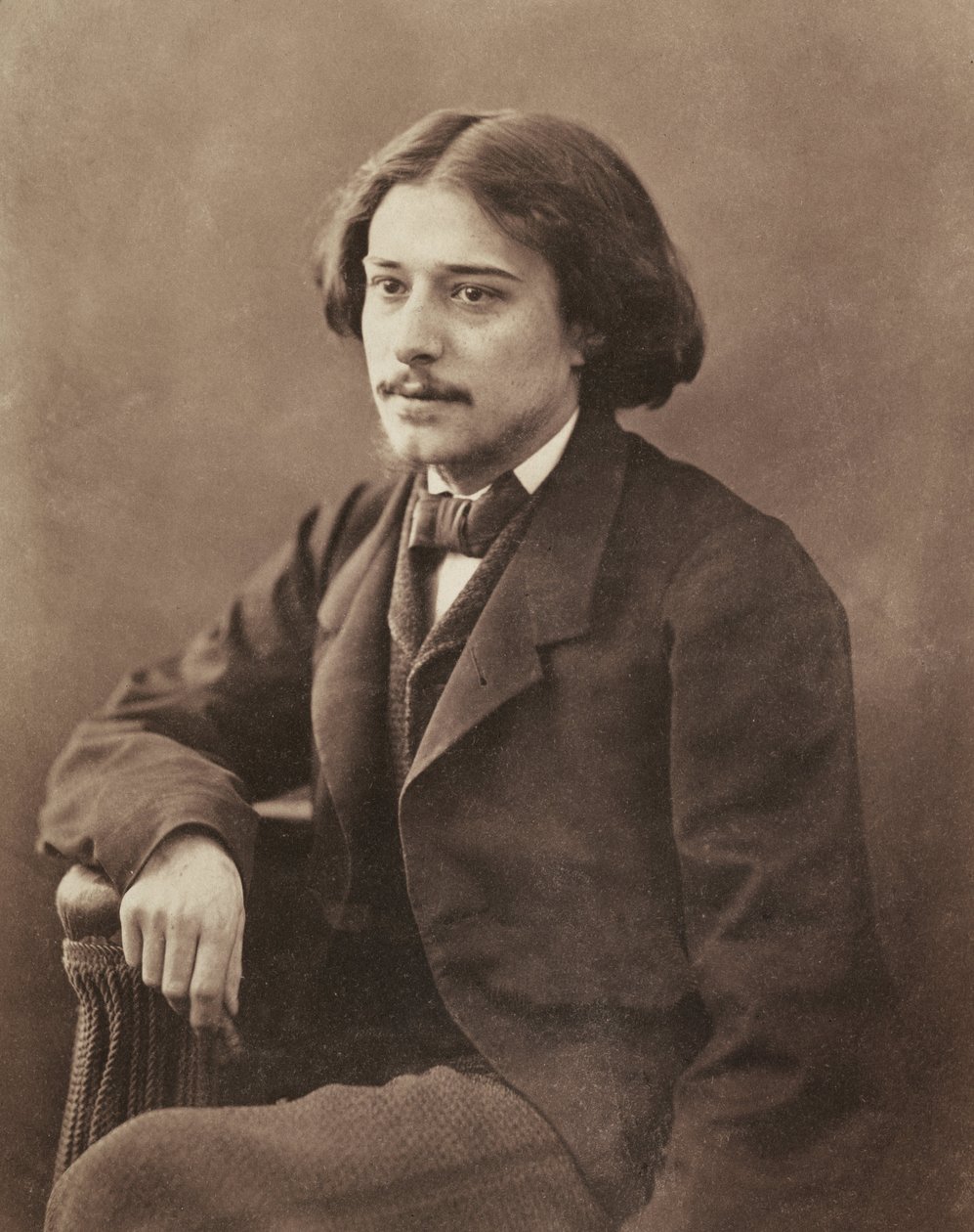 Muotokuva kirjailija Alphonse Daudetista (1840-1897), kirjoittanut Nadar, Gaspard-Felix (1820-1910) tekijältä Nadar