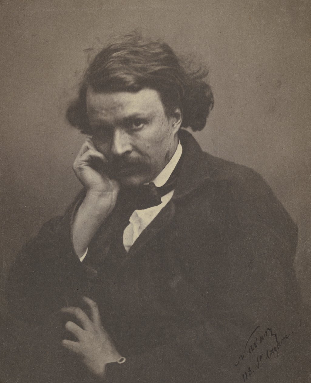 Omakuva, n. 1855 (m/w valokuva) tekijältä Nadar