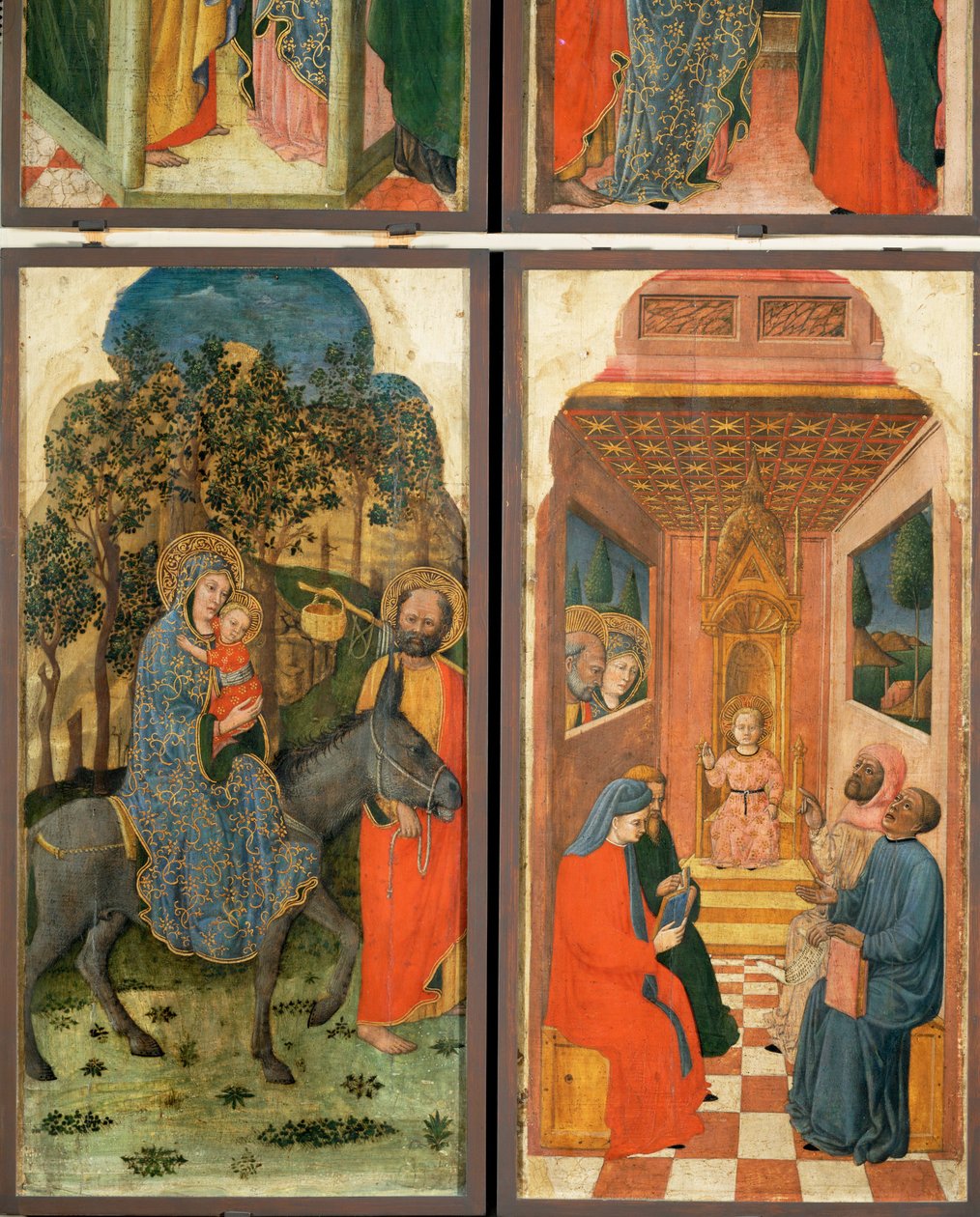 12 kohtausta Neitsyt Marian elämästä ... tekijältä (active c.1463 c.1490) Master of Wilten