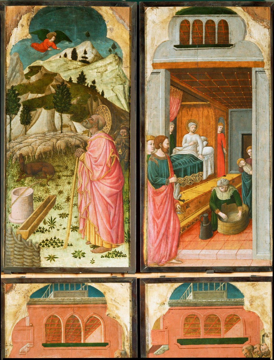 12 kohtausta Neitsyt Marian elämästä ... tekijältä (active c.1463-c.1490) Master of Wilten