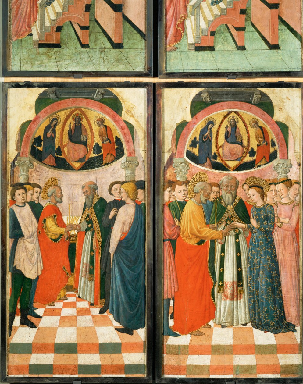 12 kohtausta Neitsyt Marian elämästä ... tekijältä (active c.1463-c.1490) Master of Wilten