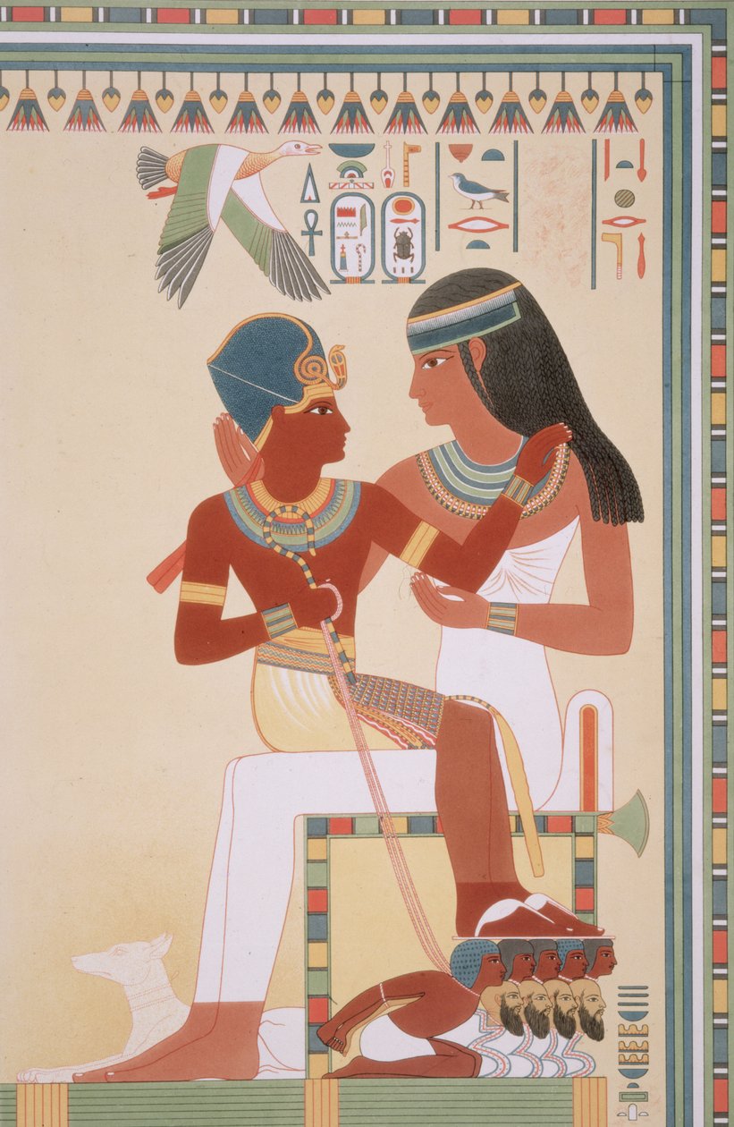 746.c.1. & f.8 Amounoph II ja hänen kuvernöörinsä teoksesta "Histoire de l