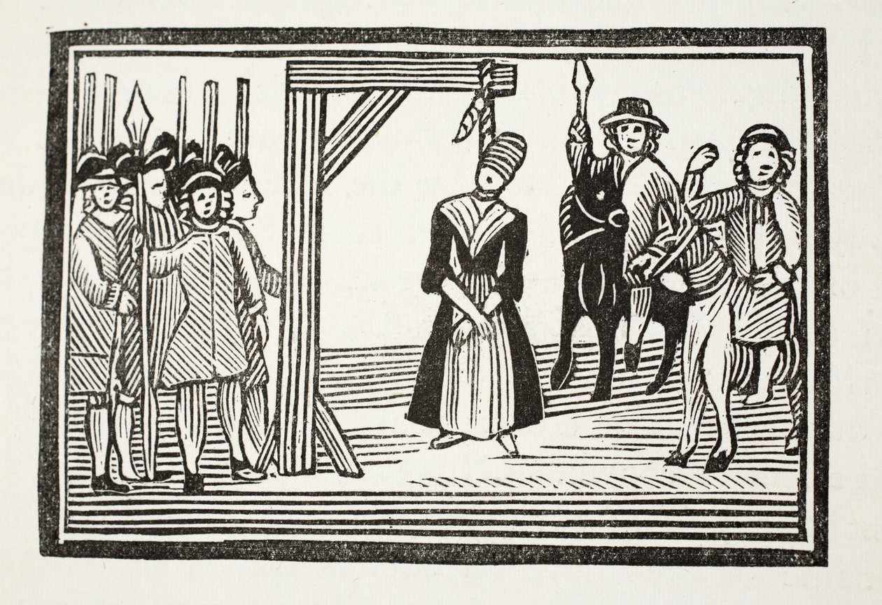 Neiti Davisin koko elämä ja seikkailut, yleisesti kutsuttu The Beauty in Disguise, kuvitus John Ashtonin pubista "Chap-books of the Eightenth Century". 1882 (litho) tekijältä (after) English School