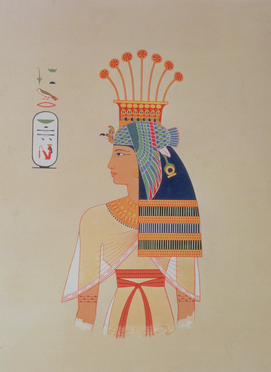 746.c.1. & f.8 Kuningatar Nebton, Ramses-Meiamounin tyttären muotokuva, Histoire de l