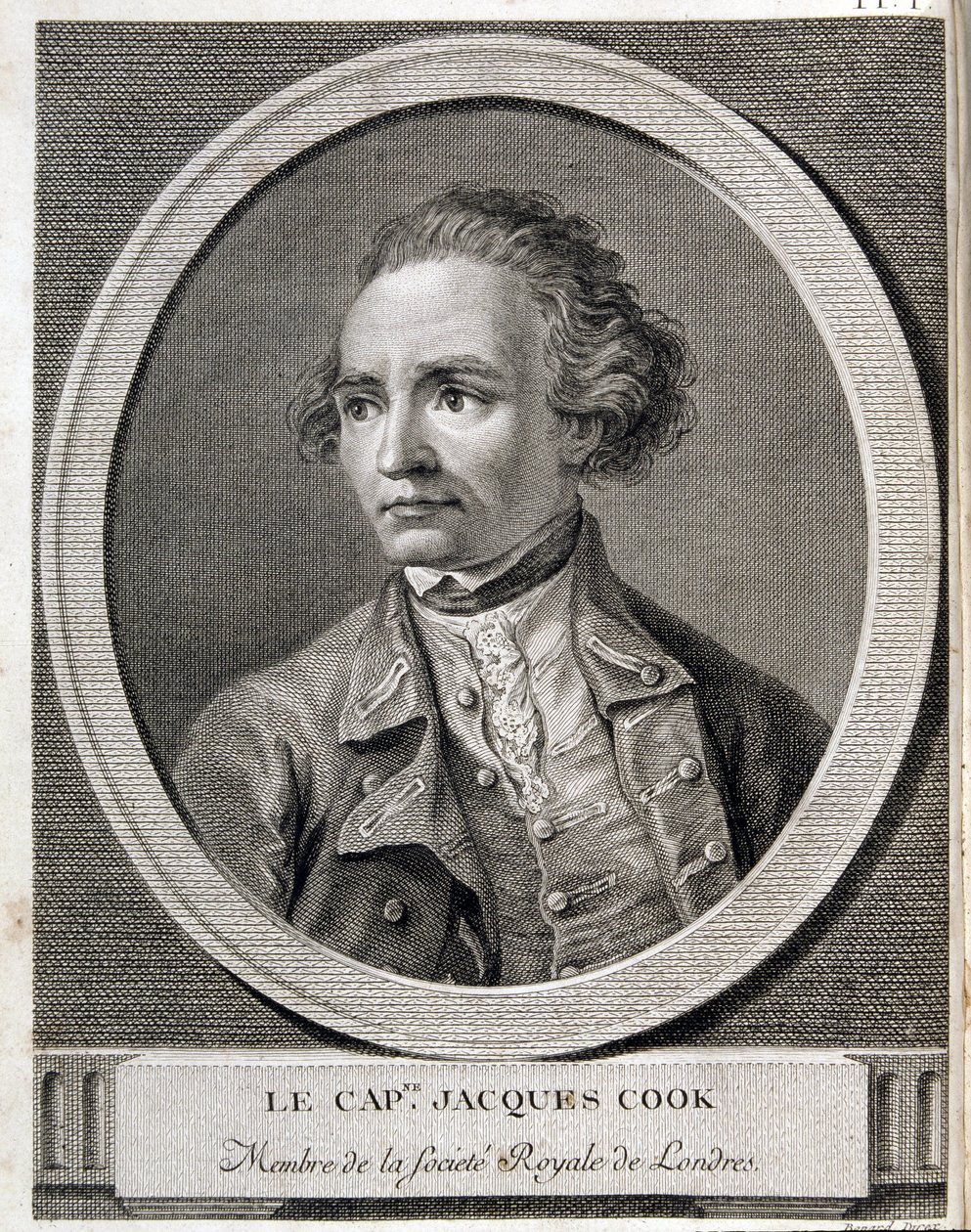 Kapteeni James Cook, Lontoon Royal Societyn jäsen tekijältä (after) French School