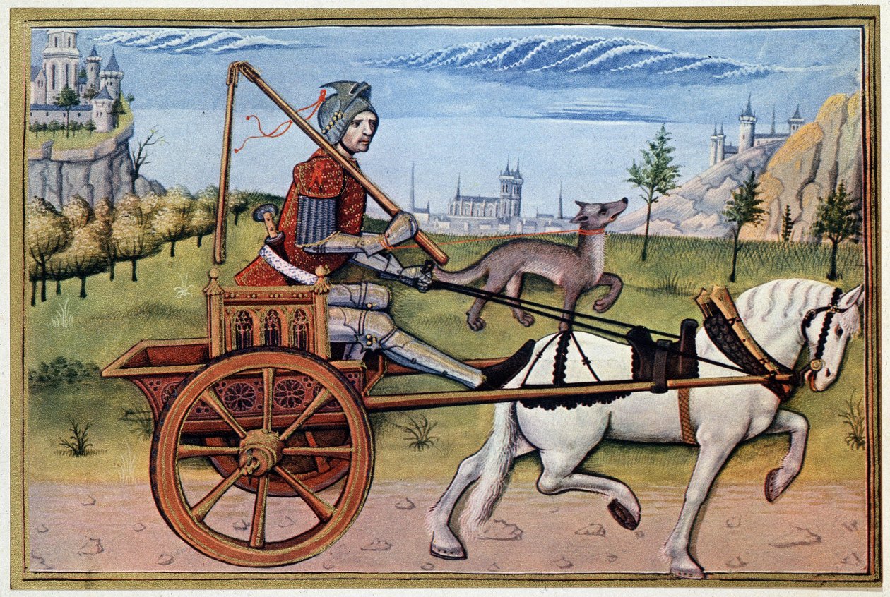 Mars tankissa - perustuu 1400-luvun valaistukseen tekijältä (after) French School