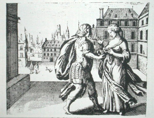Hermetic Conversation, Basil Valentinen "Azothista" (1659), joka on kuvattu 1800-luvun lopulla julkaistussa taikuuden historiassa (litho) tekijältä (after) German School