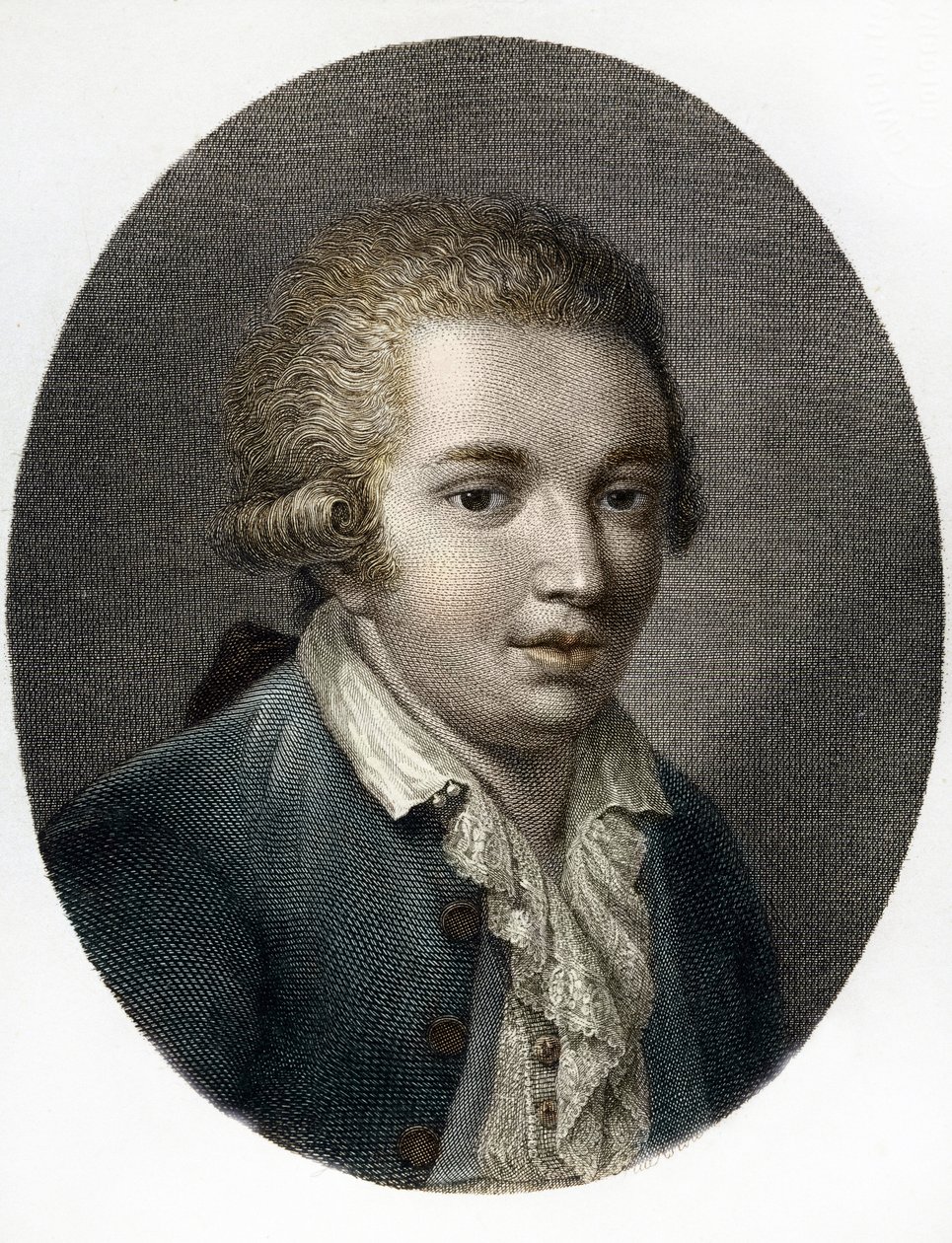 Italialaisen säveltäjän Domenico Cimarosan (1749-1801) muotokuva (italialaisen säveltäjän Domenico Cimarosan (1749-1801) muotokuva) Yksityinen kokoelma tekijältä (after) Italian School