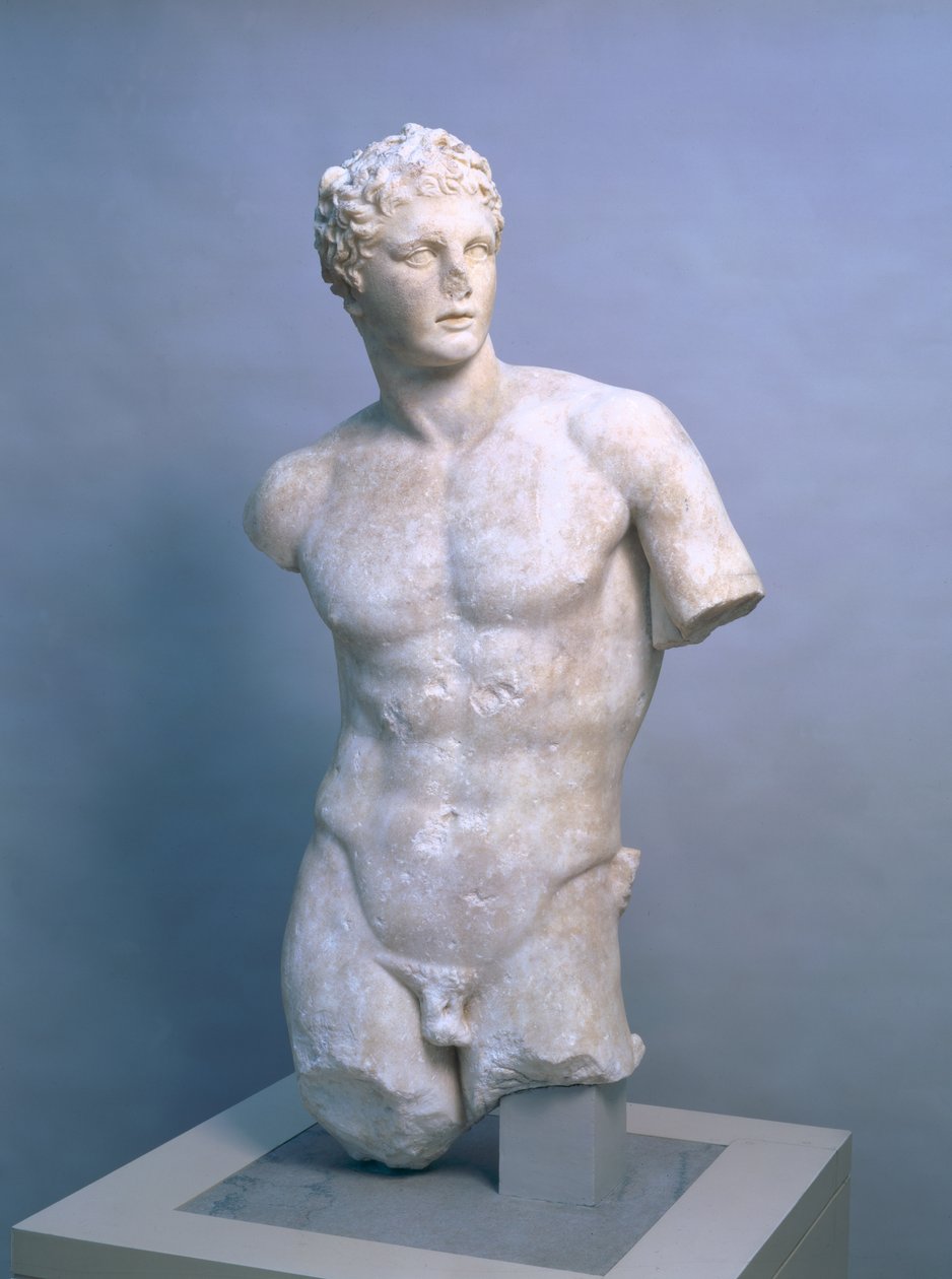 Meleager, roomalainen kopio kreikkalaisen alkuperäisen jälkeen vuodelta 340 eKr., noin 70-100 jKr (parian marmori) tekijältä (after) Skopas of Paros