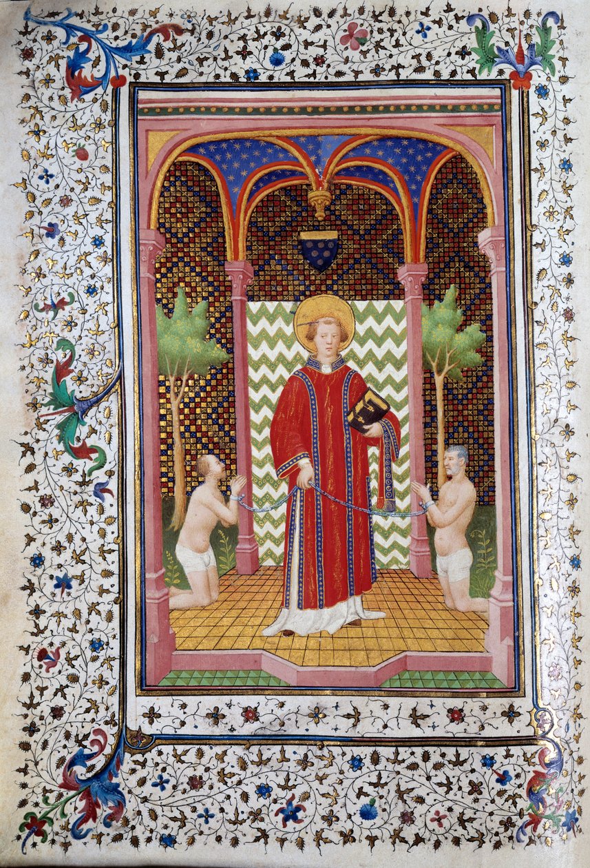 Edustus Saint Leonardista (6. vuosisata), Limousinin erakko, joka vapauttaa kaksi vankia Boucicaut