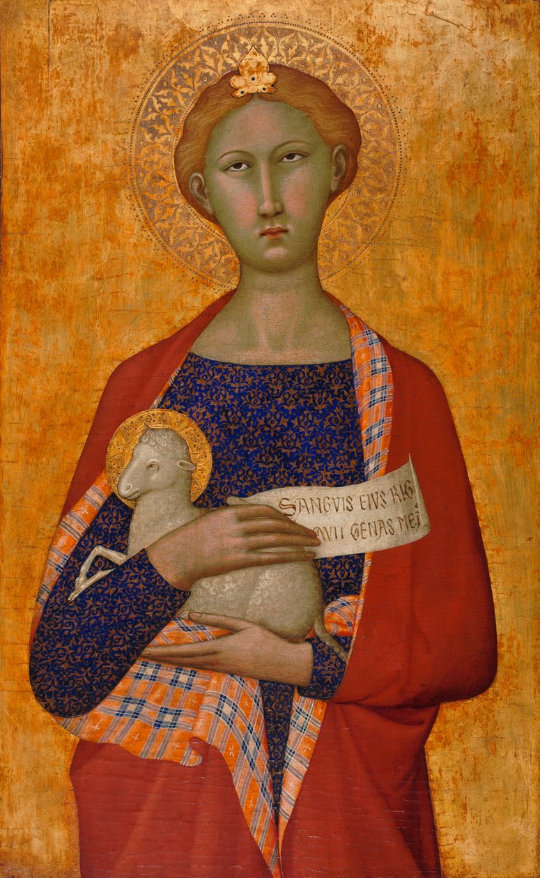 Saint Agnes tekijältä (attr. to) Master of the Straus Madonna