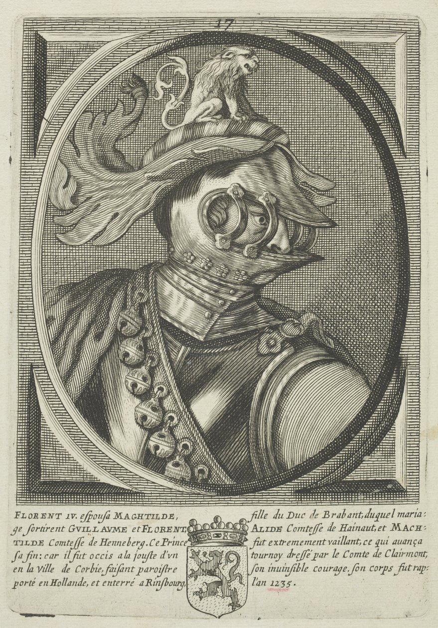 Floris IV, Hollannin kreivi (kaiverrus) tekijältä (attr.to) French School