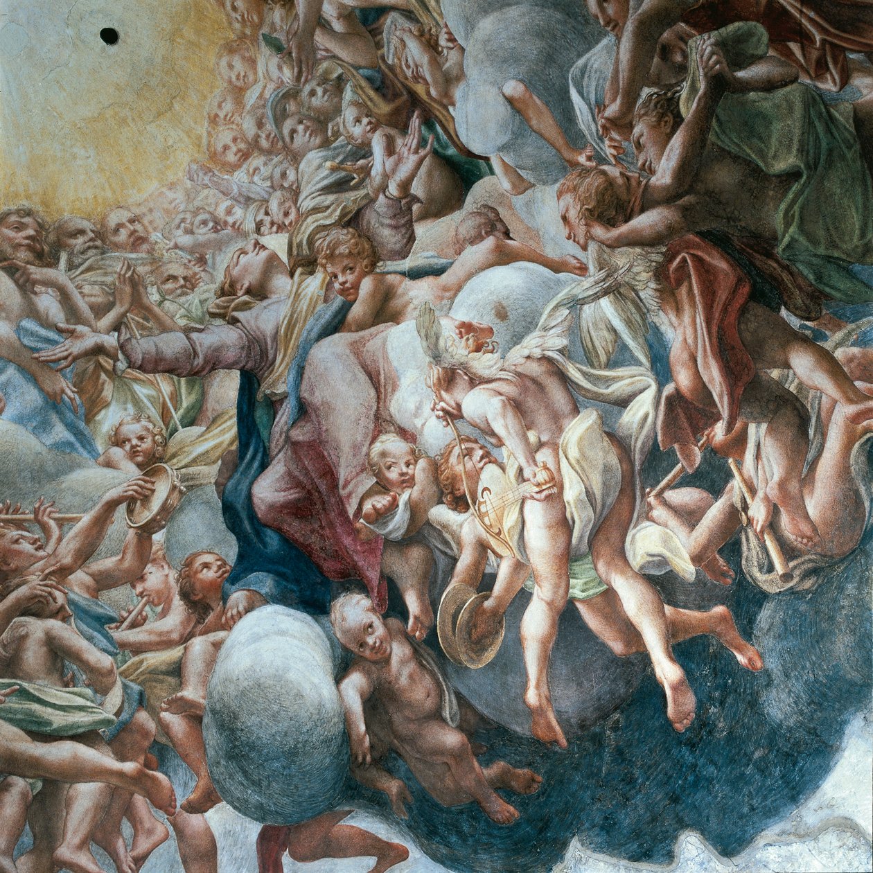 Neitsyt taivaaseenastuminen tekijältä (c.1489 1534) Correggio