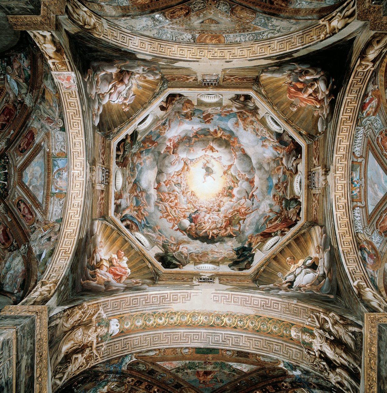 Neitsyt taivaaseenastumisen kupoli tekijältä (c.1489 1534) Correggio