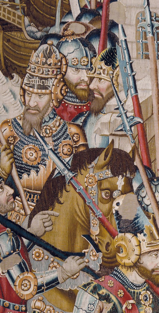 Troijan sota: Troijan tuho, noin 1470 (kuvakudos) tekijältä (fl.1450 75) Master of Coetivy