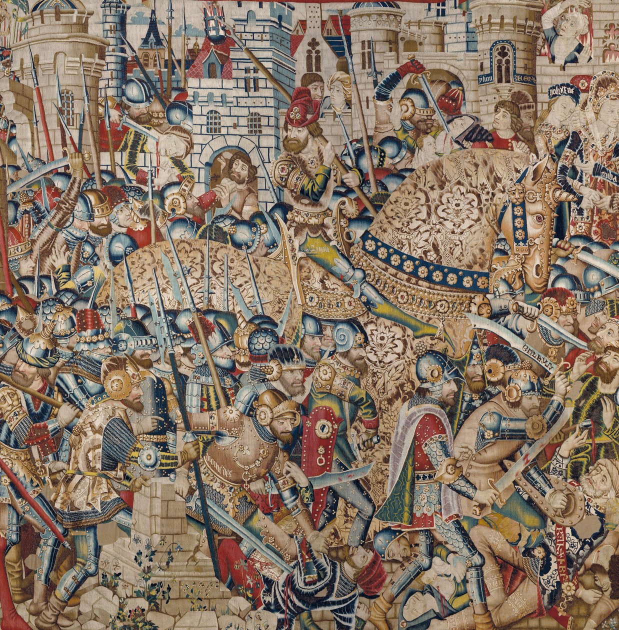Troijan sota: Troijan tuho, noin 1470 (kuvakudos) tekijältä (fl.1450 75) Master of Coetivy