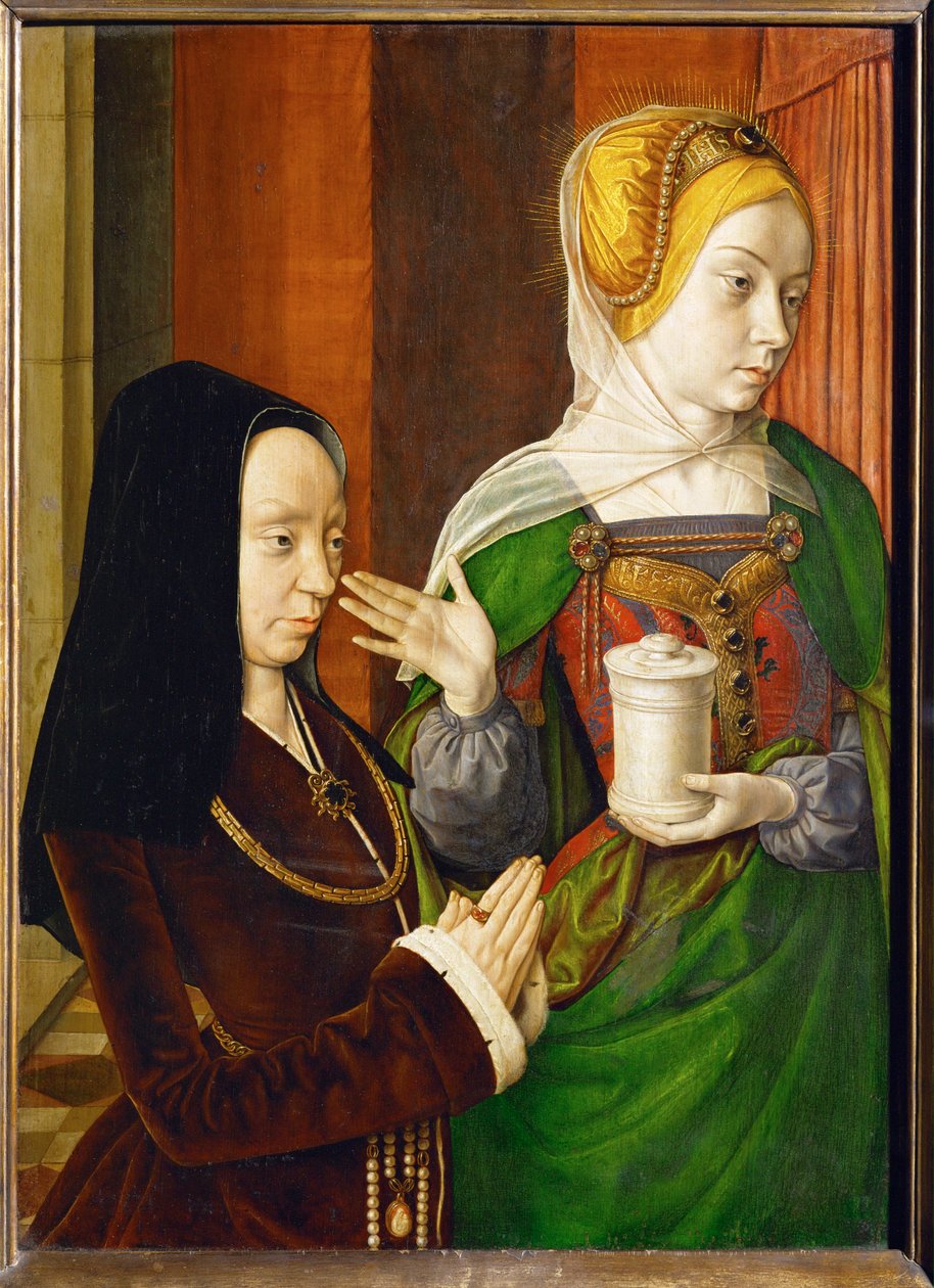 Madeleine de Bourgogne, dame de Laage, Saint Magdalenin esittämä ... tekijältä (fl.c.1483-c.1529) Master of Moulins