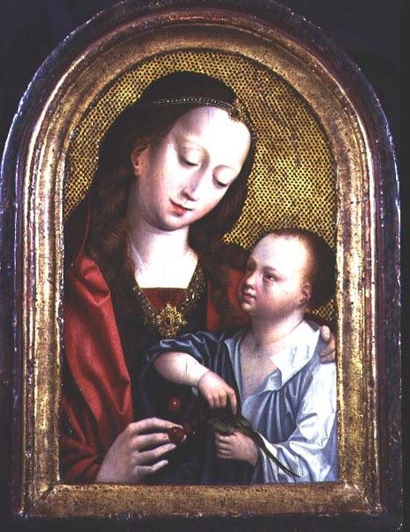 Madonna ja lapsi tekijältä (studio) Master of the Magdalene Altarpiece