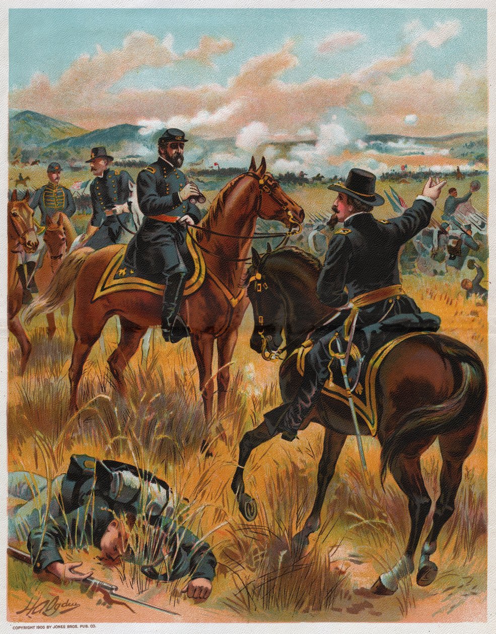 Bataille de Gettysburg. Gettysburgin taistelu. tekijältä Unknown