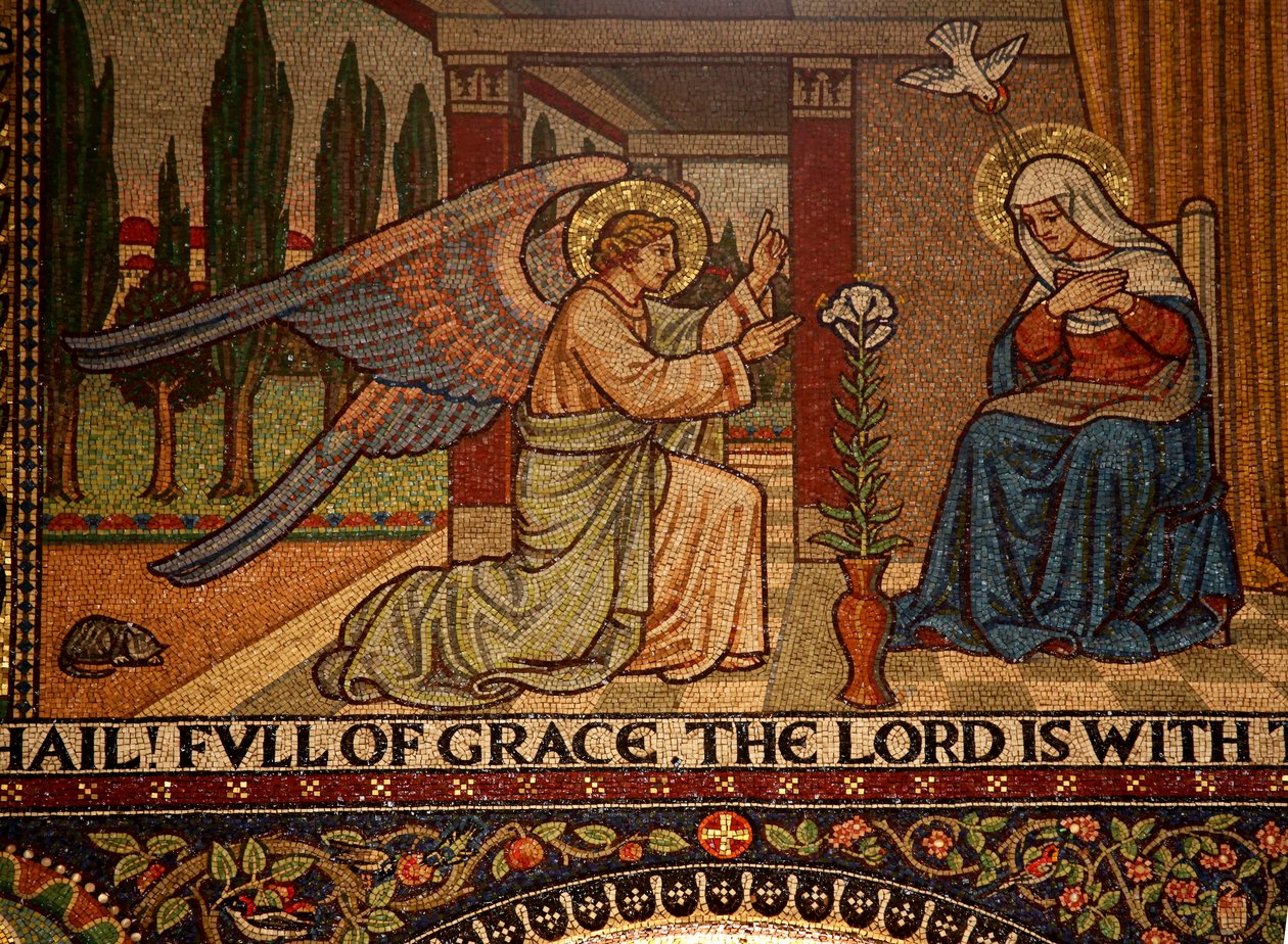 Droitwich, Pyhän sydämen kirkko ja Pyhän Katariinan kirkko: Frank Peacock Gabriel Pippetin mosaiikit, 1920-luku tekijältä Unknown