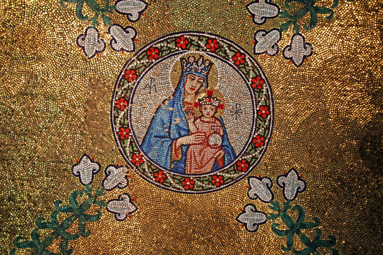 Droitwich, Pyhän sydämen kirkko ja Pyhän Katariinan kirkko: Frank Peacock Gabriel Pippetin mosaiikit, 1920-luku tekijältä Unknown