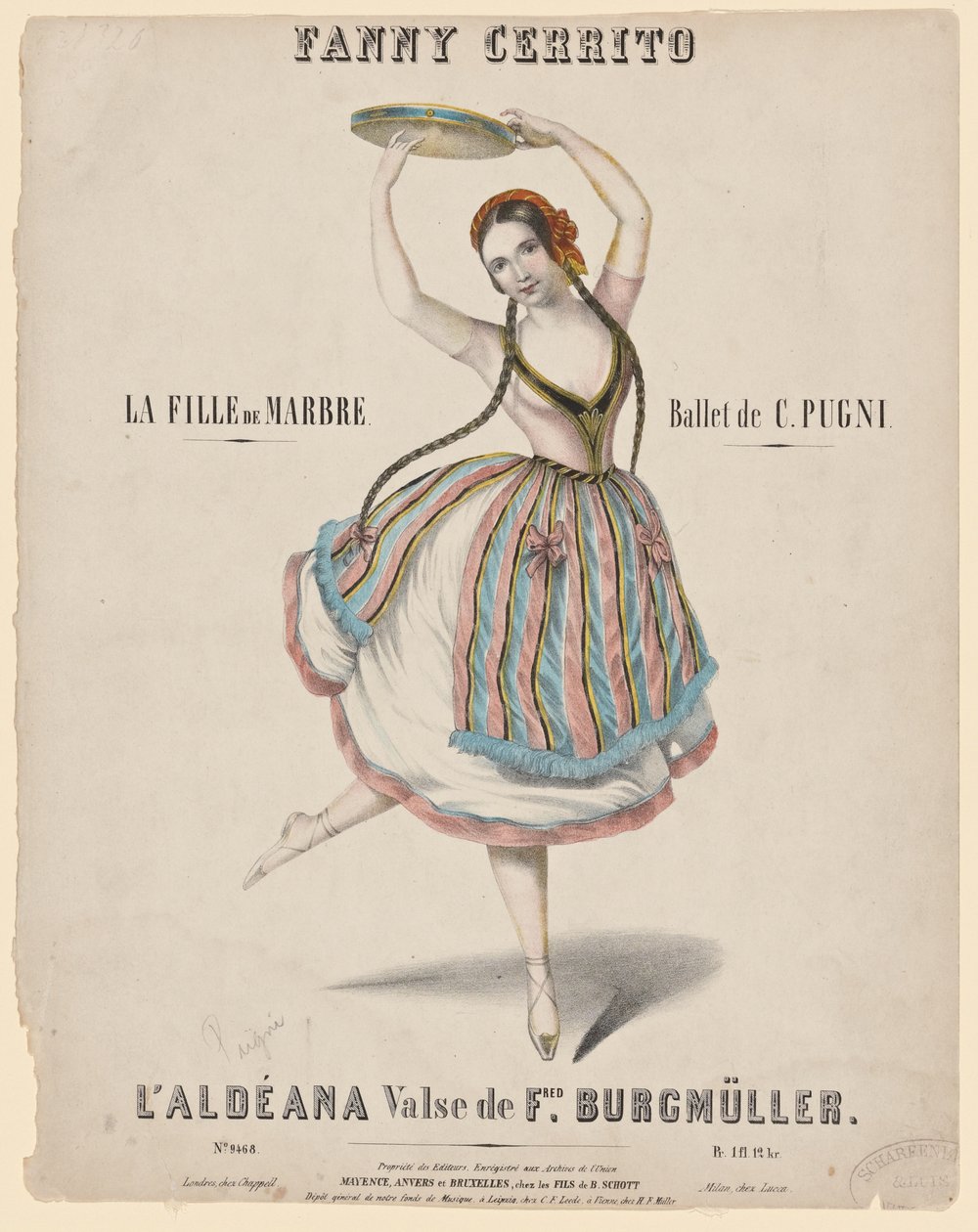 Fanny Cerrito, 1840 tekijältä Unknown