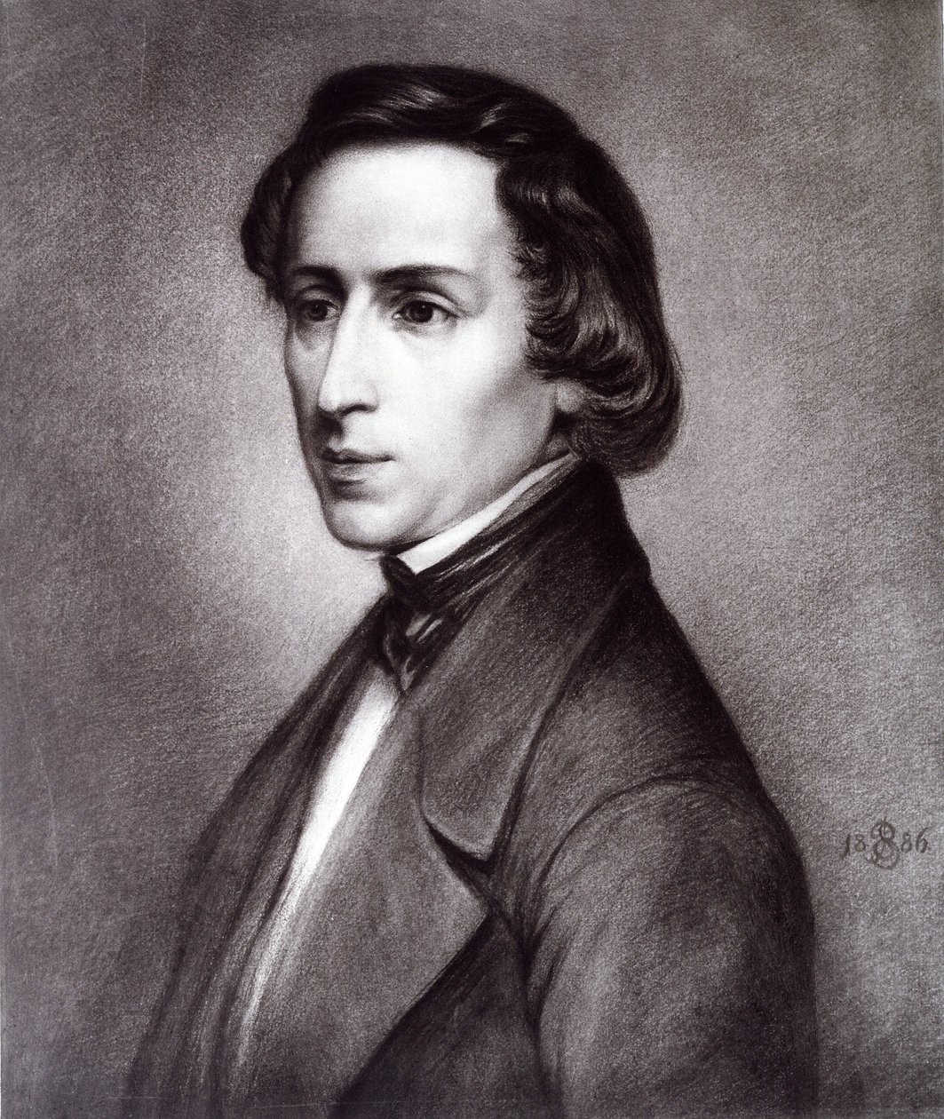 Frederic Chopinin muotokuva, 1886. tekijältä Unknown