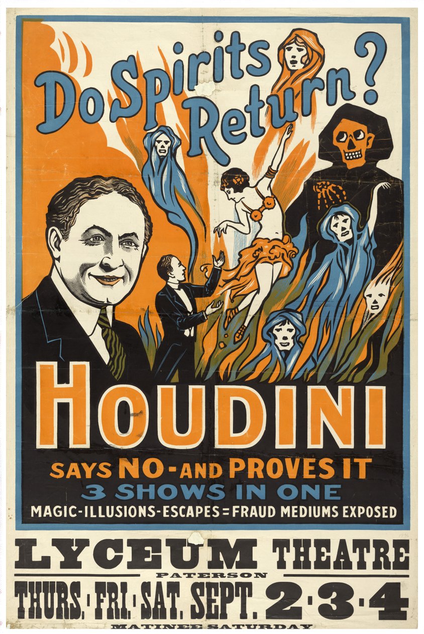 Harry Houdini, Palaavatko henget? noin 1909 tekijältä Unknown