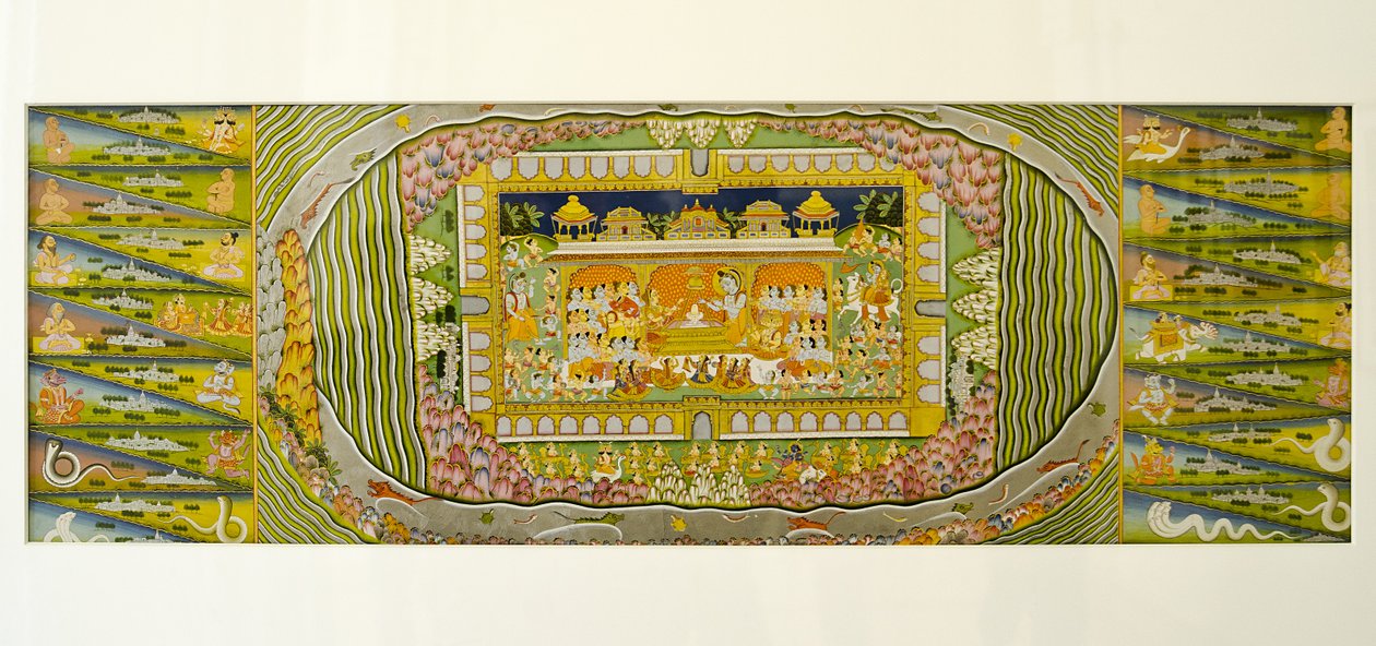 Marwar-maalaus: Shivan mandalat, Mehrangarhin linnakkeen palatsimuseo, Jodhpur, Rajasthan, Intia tekijältä Unknown