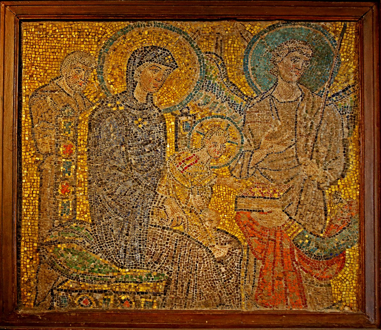 Mosaiikkifragmentti Taikaiden palvonnasta tekijältä Unknown