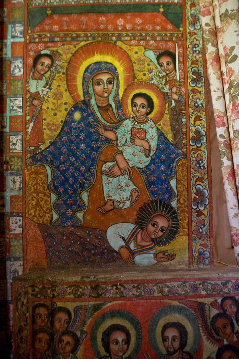 Narga Selassie Christian Church, Dekin saari, Tana-järvi, Gondarin alue, Etiopia, Afrikka tekijältä Unknown