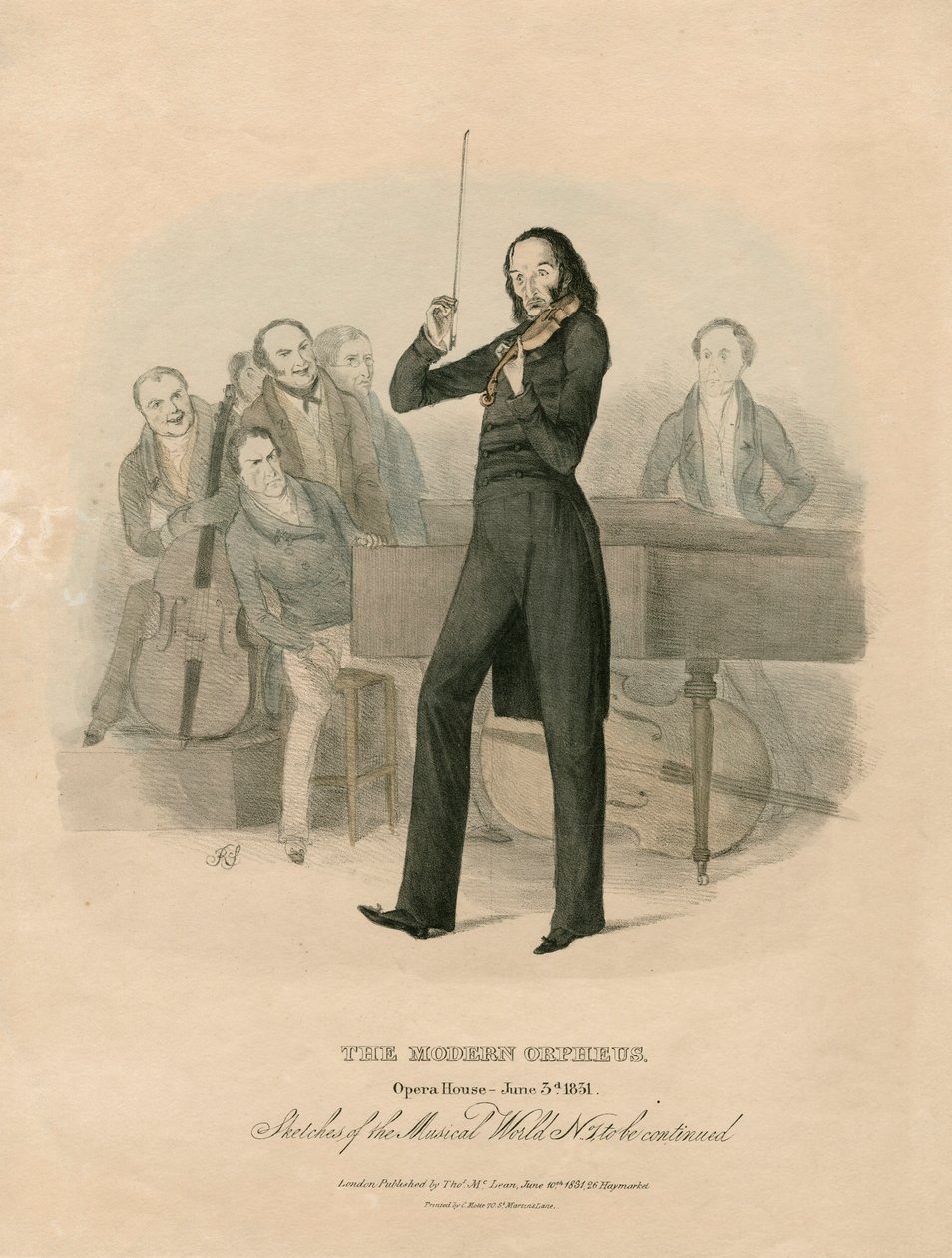Niccolo Paganini - muotokuva tekijältä Unknown