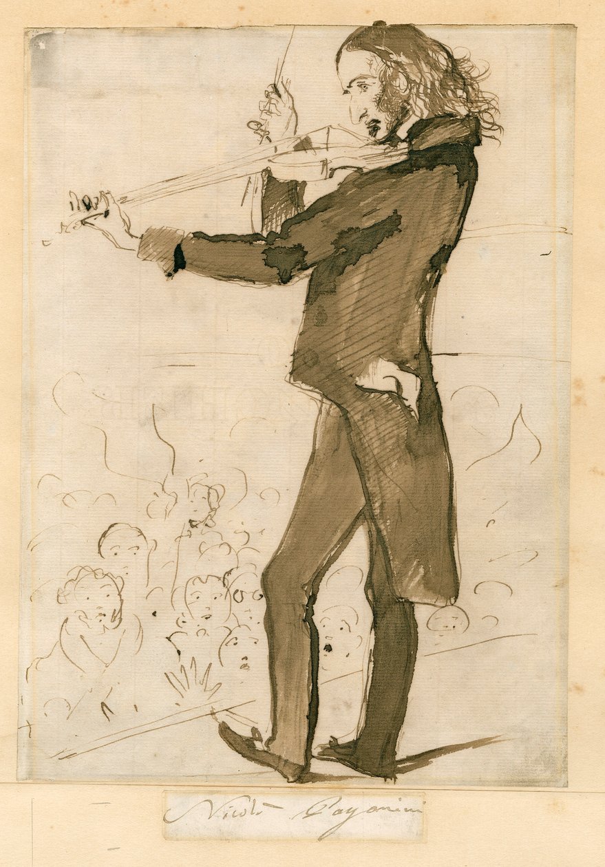 Niccolo Paganini - muotokuva tekijältä Unknown